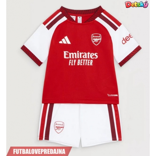 Lacne Dětský Futbalové dres Arsenal Bukayo Saka #7 2026-27 Krátky Rukáv - Domáci (+ trenírky)